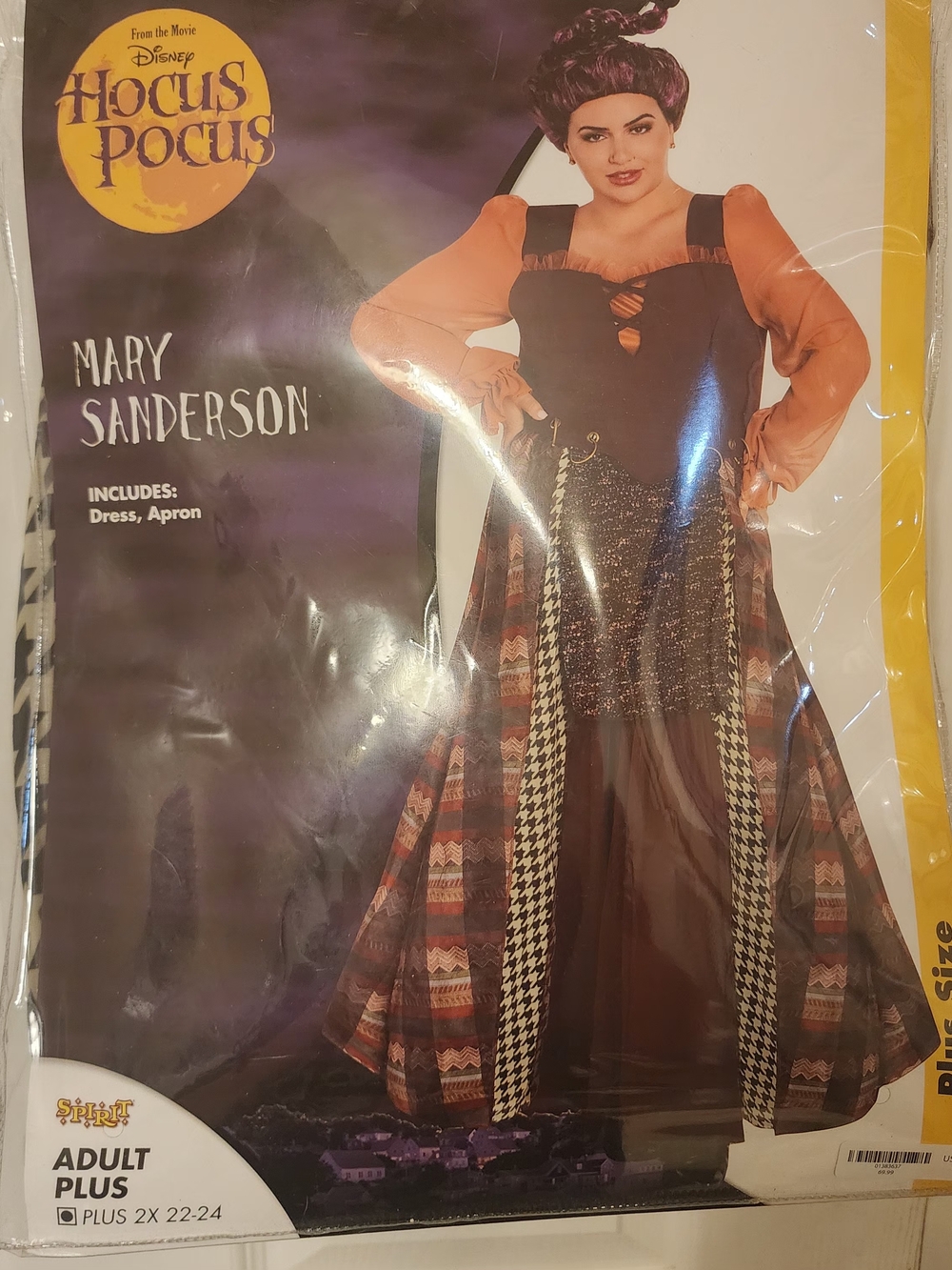 Disney Mary Sanderson Maxi Dress in Black and Orange